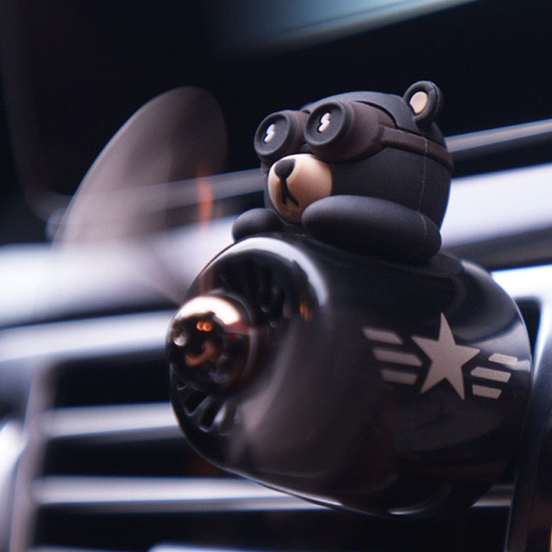 FlyingBear™ - Aromatizador Urso Piloto com Hélice para Carro