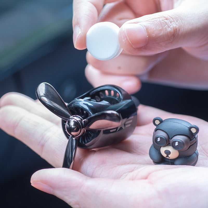 FlyingBear™ - Aromatizador Urso Piloto com Hélice para Carro