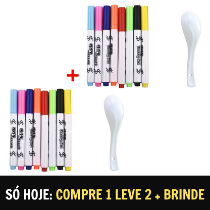Caneta mágica de pintura - Tatuagem adesiva (Compre 1 leve 2) + Brinde