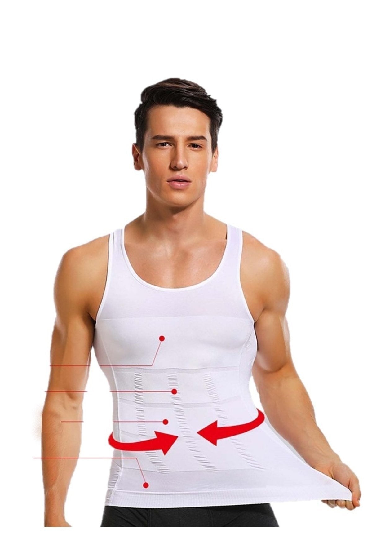 Regata Modeladora de Compressão Masculina SlimFlex (Oferta Black November)