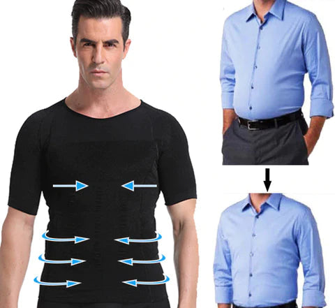 Regata Modeladora de Compressão Masculina SlimFlex (Oferta Black November)