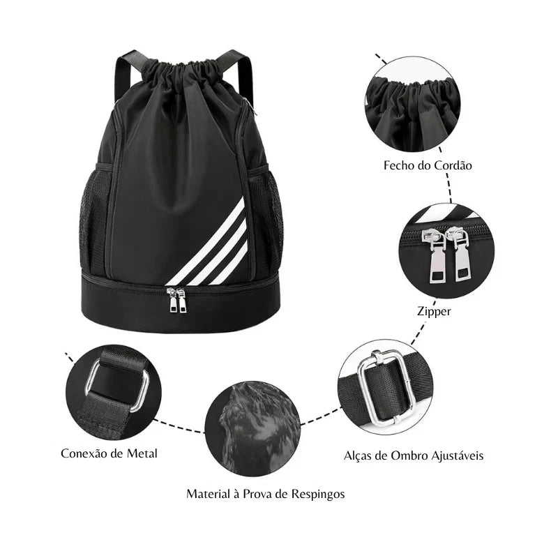 Mochila Esportiva - Power Bag + Brindes Exclusivos