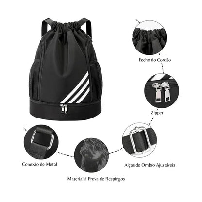 Mochila Esportiva - Power Bag + Brindes Exclusivos