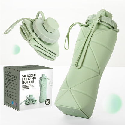 Garrafa Squeeze Dobrável de Silicone 600ml