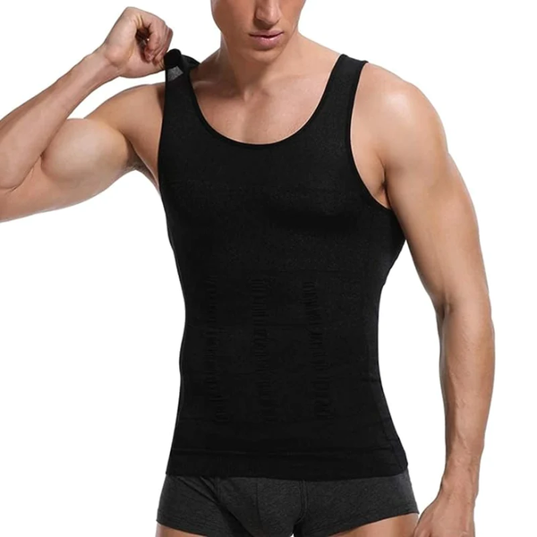 Regata Modeladora de Compressão Masculina SlimFlex (Oferta Black November)