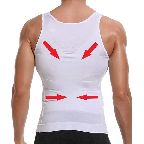 Regata Modeladora de Compressão Masculina SlimFlex (Oferta Black November)