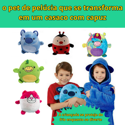 Huggle Pet - a pelúcia que vira casaco +4 Brindes exclusivos