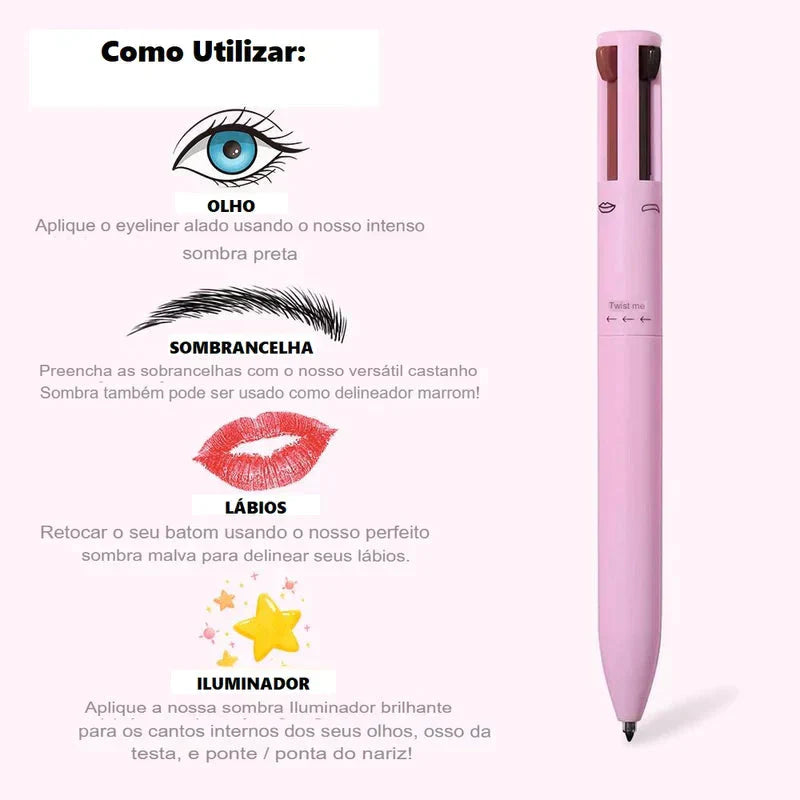 MakePen® - Caneta maquiadora 4 em 1
